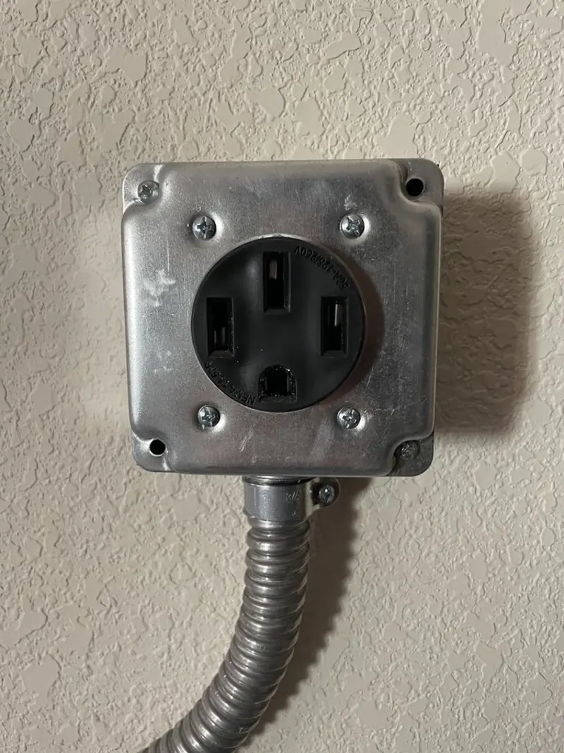 NEMA 14-50 outlet installed for Smart Home Electrical in Pleasant View